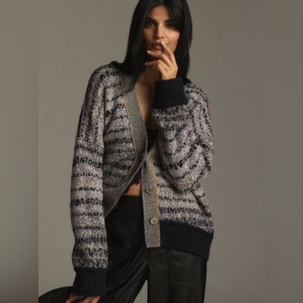 Pilcro Mash Up Vneck Sweater